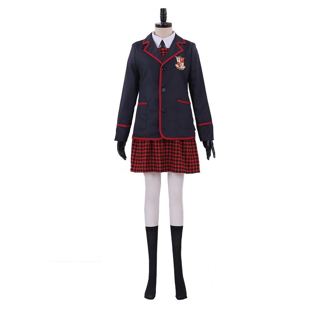 The Umbrella Academy Girl School Uniform Cosplay Costume | Authentic Outfit for Adults-Astricos