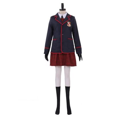 The Umbrella Academy Girl School Uniform Cosplay Costume | Authentic Outfit for Adults-Astricos