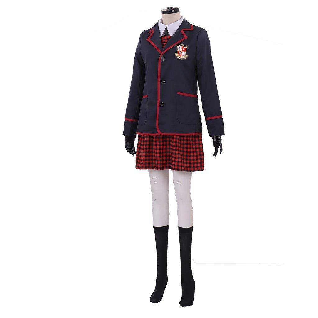 The Umbrella Academy Girl School Uniform Cosplay Costume | Authentic Outfit for Adults-Astricos