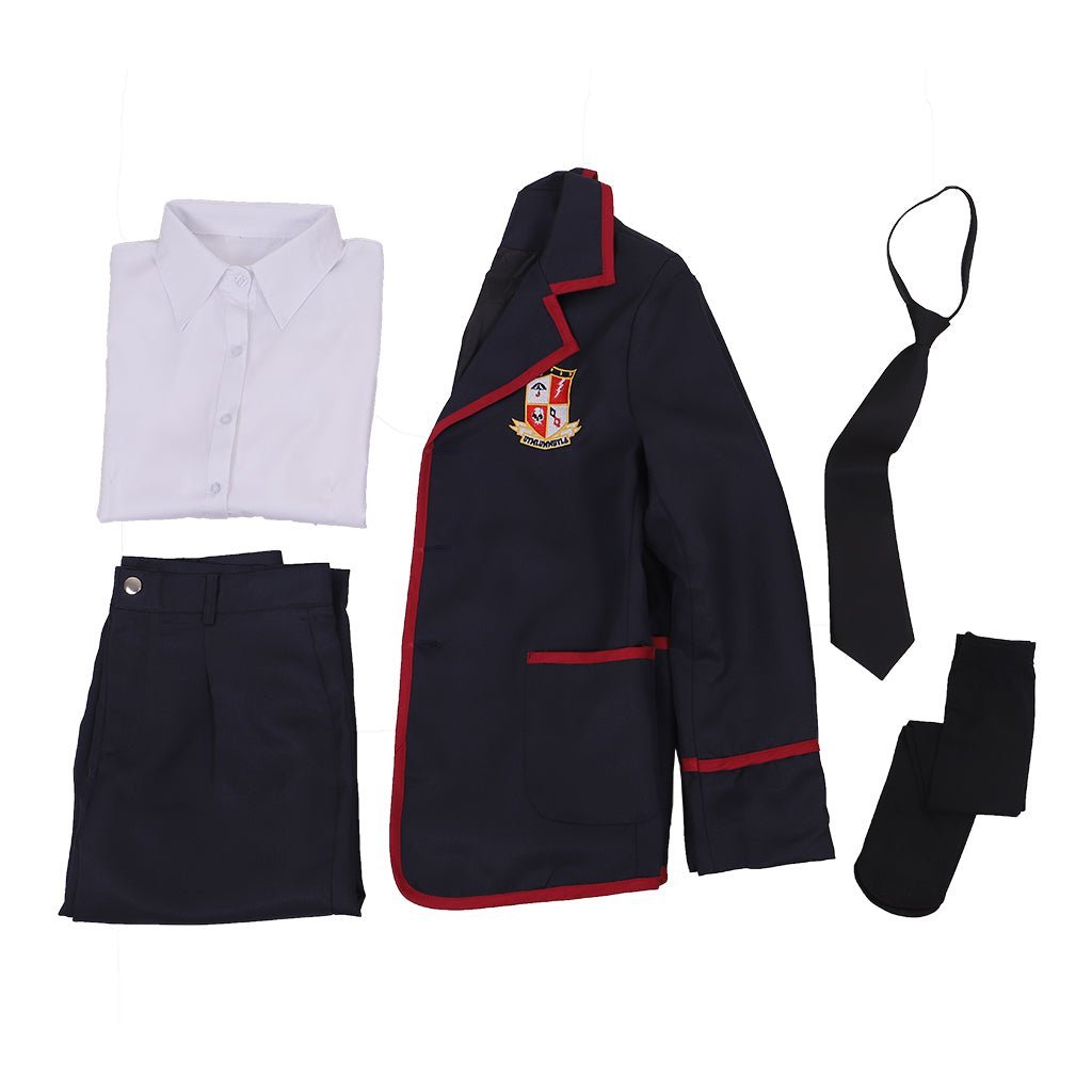 The Umbrella Academy Male School Uniform Cosplay Costume - Premium Quality | Astricos-Astricos
