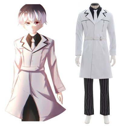 Tokyo Ghoul Kaneki Ken Coat Cosplay Costume - High-Quality & Authentic-Astricos
