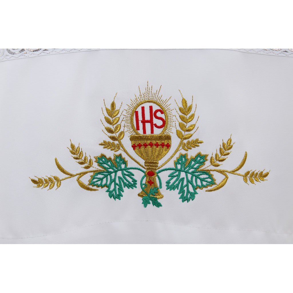 Traditional Catholic Priest Chasuble Cosplay Costume - Embroidered Clergy ALB Vestments for Authentic Look-Astricos