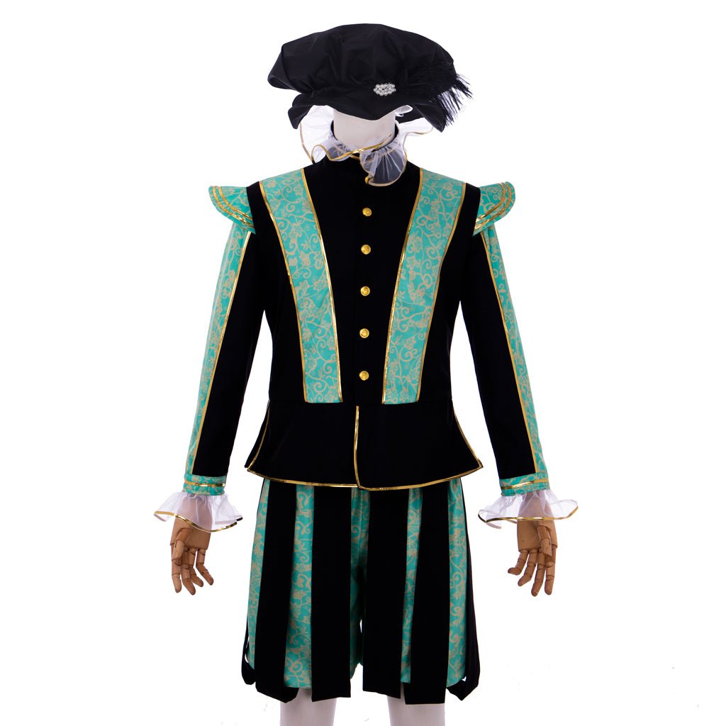 Elizabethan Prince Costume for Men - Tudor Court Noble Outfit with Hat | Astricos Medieval Series-Astricos
