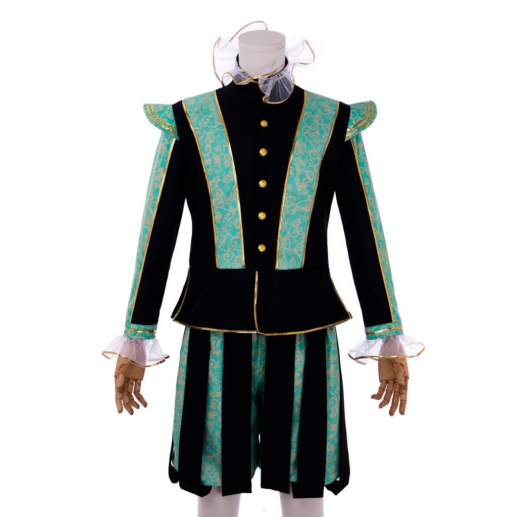 Elizabethan Prince Costume for Men - Tudor Court Noble Outfit with Hat | Astricos Medieval Series-Astricos