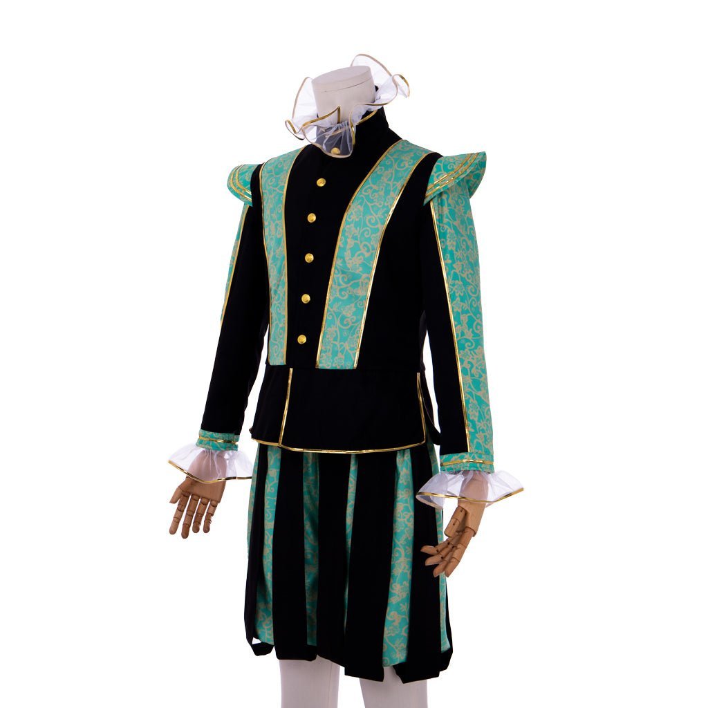 Elizabethan Prince Costume for Men - Tudor Court Noble Outfit with Hat | Astricos Medieval Series-Astricos