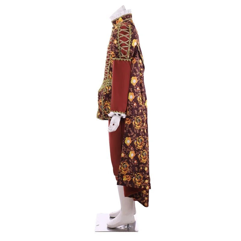 Tudor King Costume for Men - Authentic Medieval Elizabethan Knight Outfit with Cloak | Astricos-Astricos