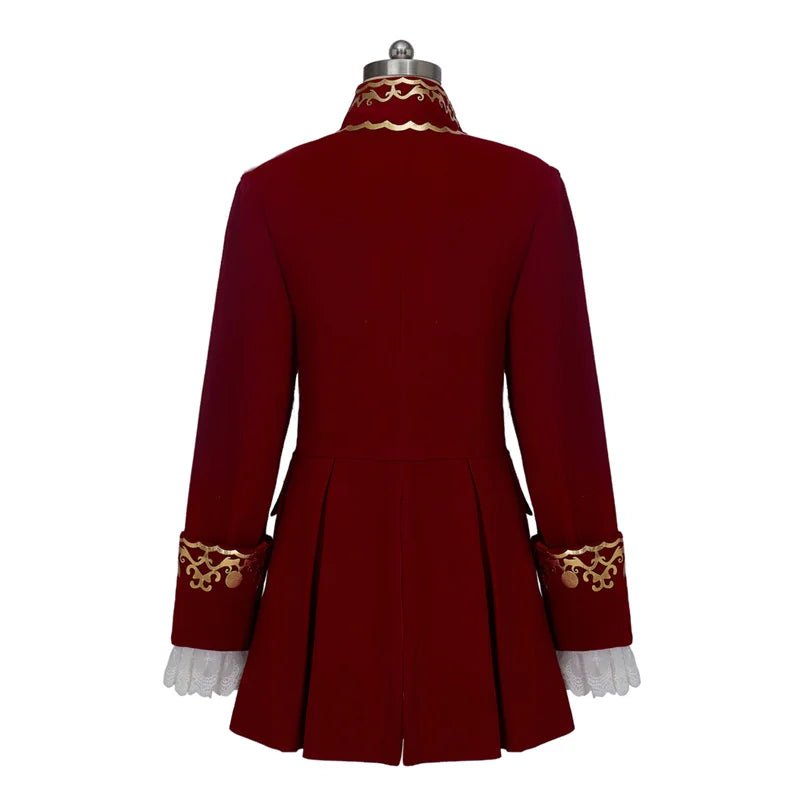 Tudor King Prince Rococo Costume - Red Velvet Colonial Noble Regent Uniform | Astricos Custom Cosplay-Astricos