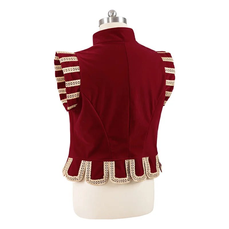 Tudor Prince Red Vest Costume - Medieval Renaissance Nobleman Outfit for Men | Astricos Cosplay-Astricos