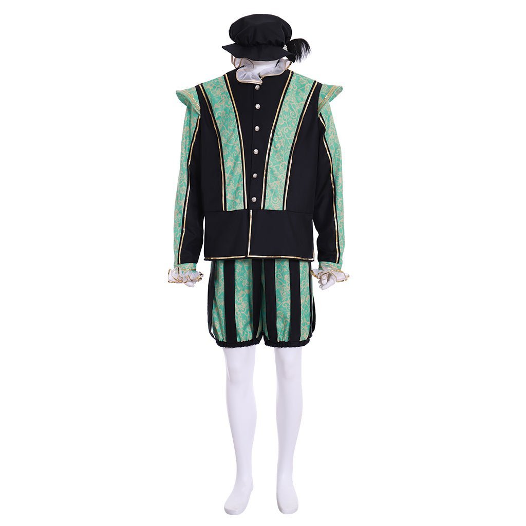 Tudor Prince Renaissance Costume - Authentic Medieval Victorian Elizabethan Men’s Suit | Astricos-Astricos