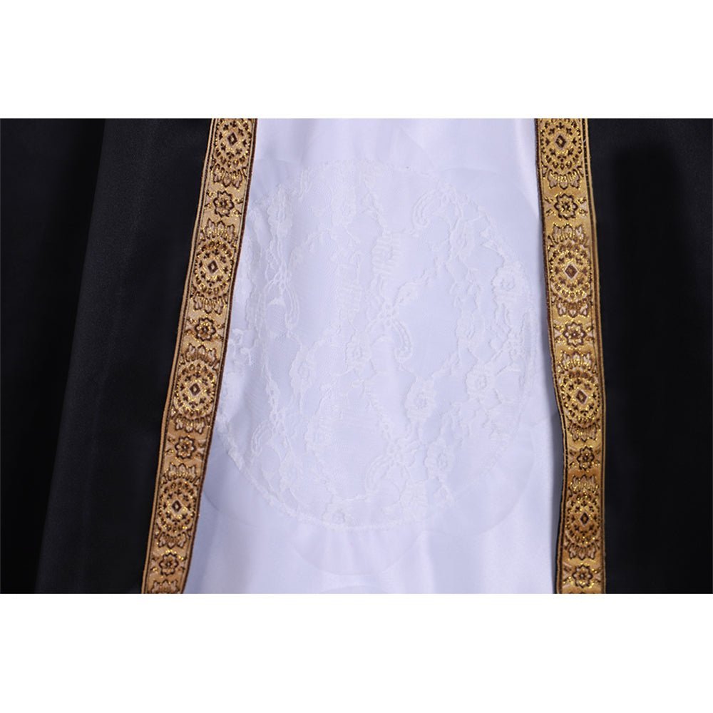 Queen Elizabeth I Tudor Ball Gown Cosplay Costume | Black & White Historical Dress-Astricos