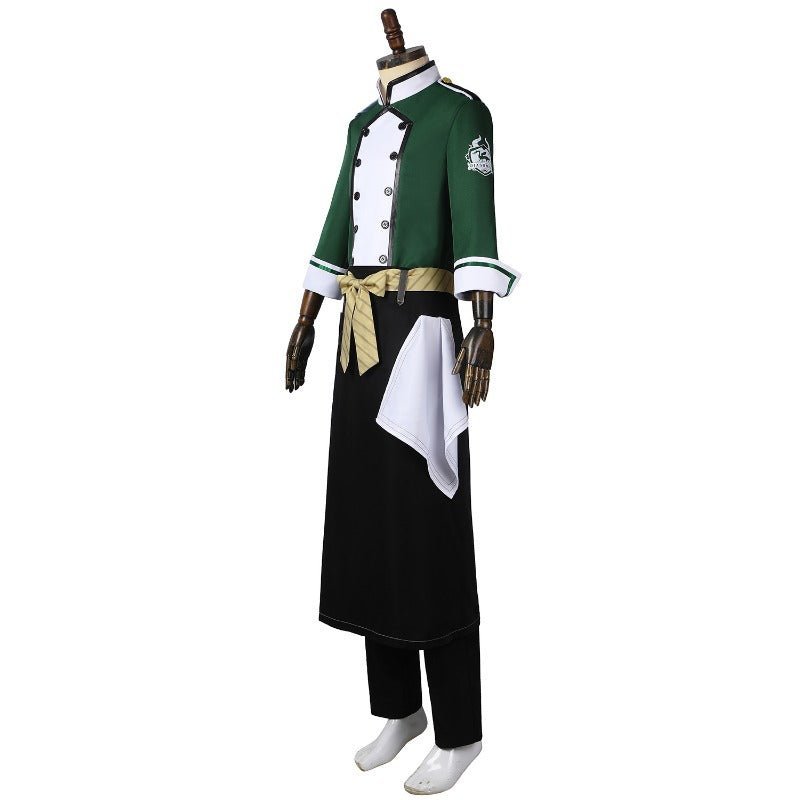Twisted Wonderland NRC Chef Silver Riddle Cosplay Costume Set - Customized Outfit-Astricos