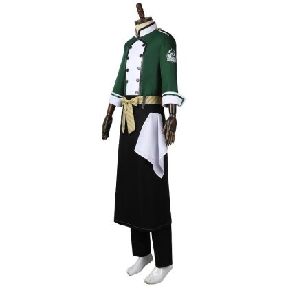 Twisted Wonderland NRC Chef Silver Riddle Cosplay Costume Set - Customized Outfit-Astricos