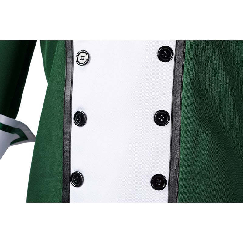Twisted Wonderland NRC Chef Silver Riddle Cosplay Costume Set - Customized Outfit-Astricos
