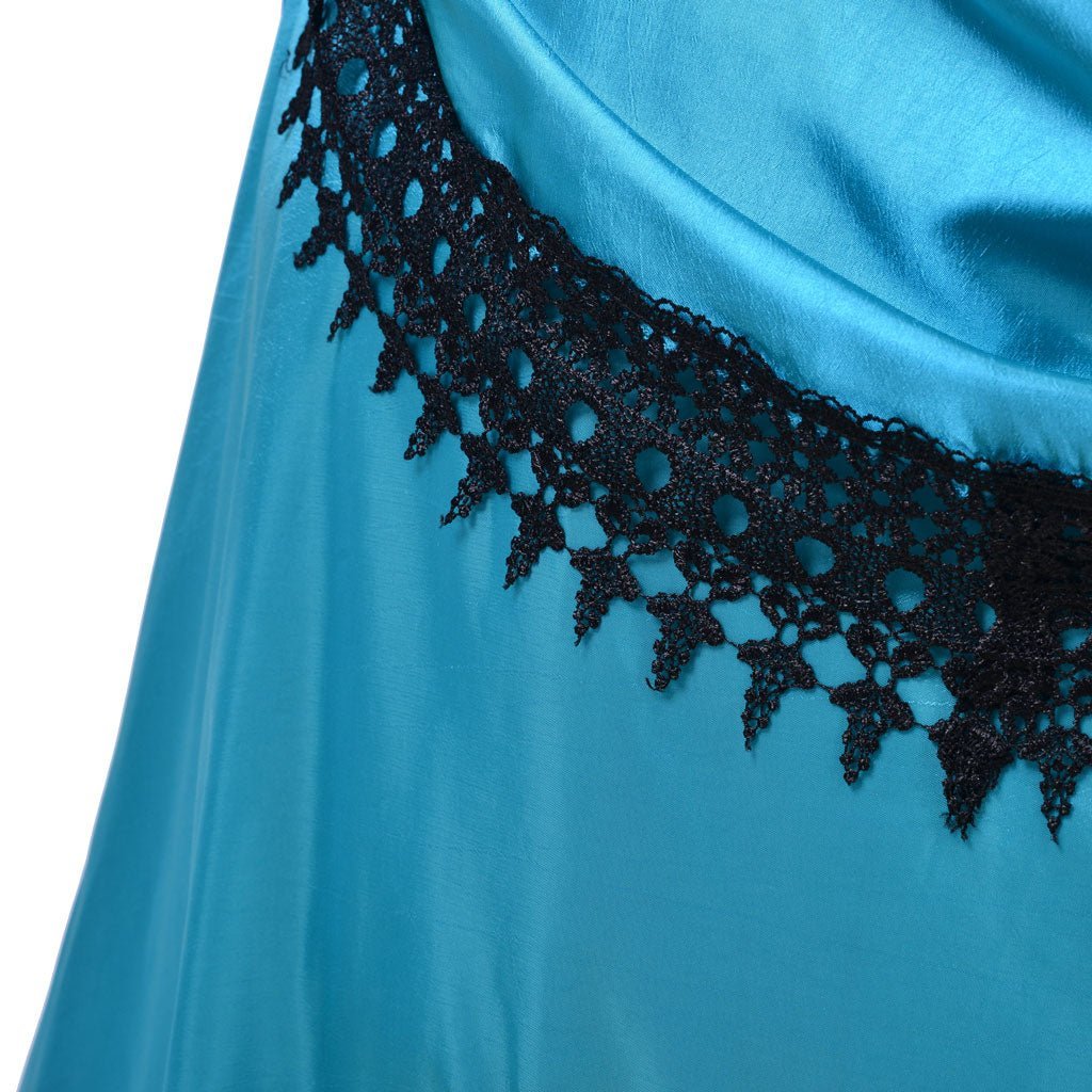 Victorian 1860s Blue Bustle Ball Gown - British Aristocratic Walking Dress | Astricos-Astricos