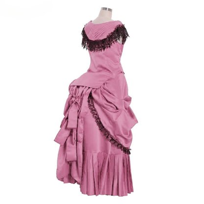 Victorian Bustle Gown | Elegant Queen’s Gothic Georgian Dress for Masquerade & Reenactment-Astricos