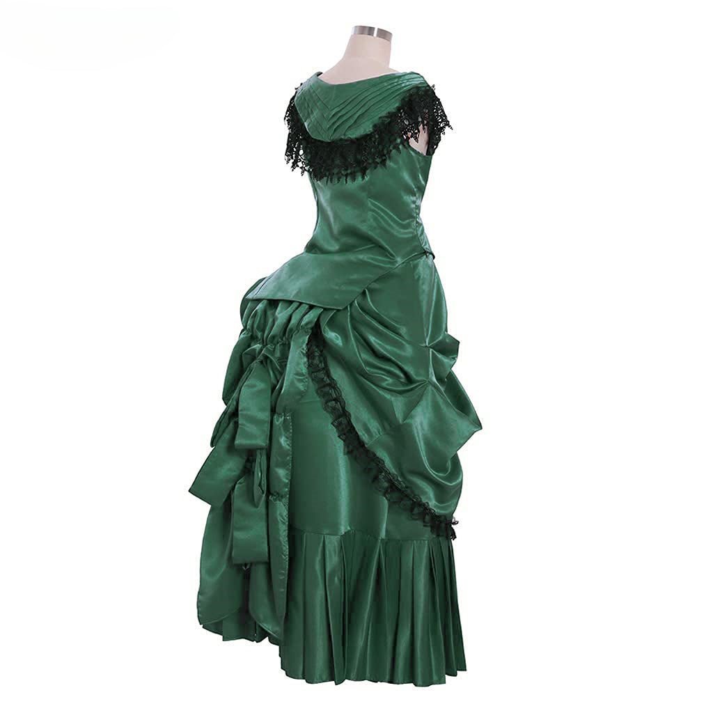 Victorian Bustle Gown | Elegant Queen’s Gothic Georgian Dress for Masquerade & Reenactment-Astricos