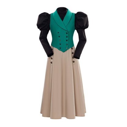 Victorian Edwardian Medieval Renaissance Ball Gown Costume for Women - Cosplay Dress Suit - Astricos