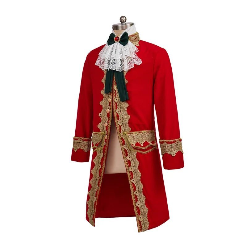 Victorian Gothic Aristocrat Cosplay Costume - Custom ROCOCO Men’s Suit for Halloween & Cosplay Events-Astricos