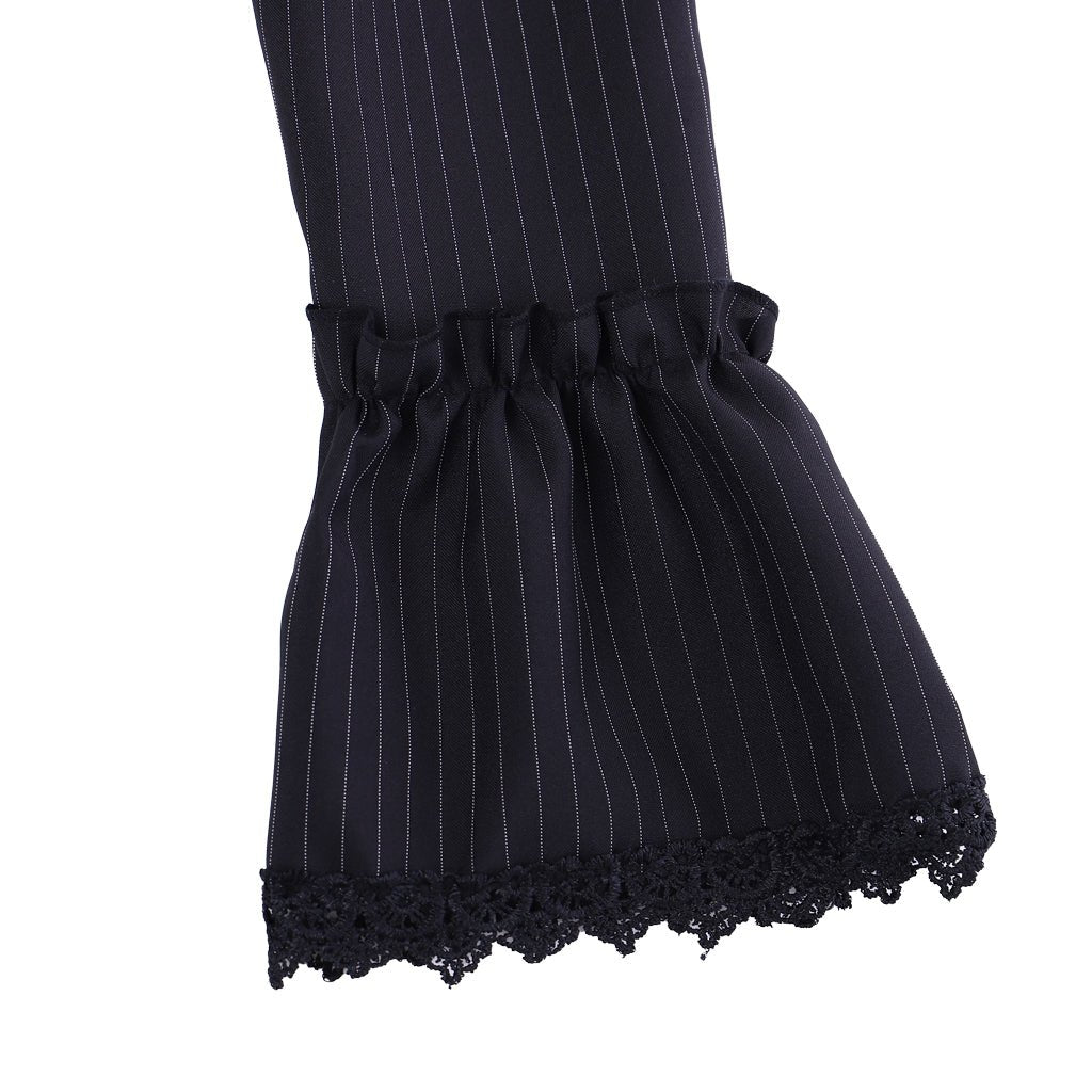 Victorian Gothic Black Bustle Gown Dress - Corset & Steampunk Skirt for Cosplay-Astricos