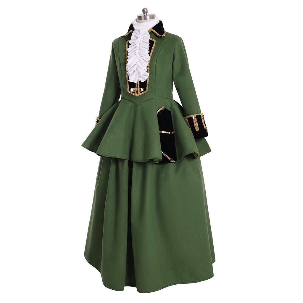 Victorian Green Knight Dress | Elegant Hunter Women Cosplay Costume for Masquerade & Daily Wear-Astricos