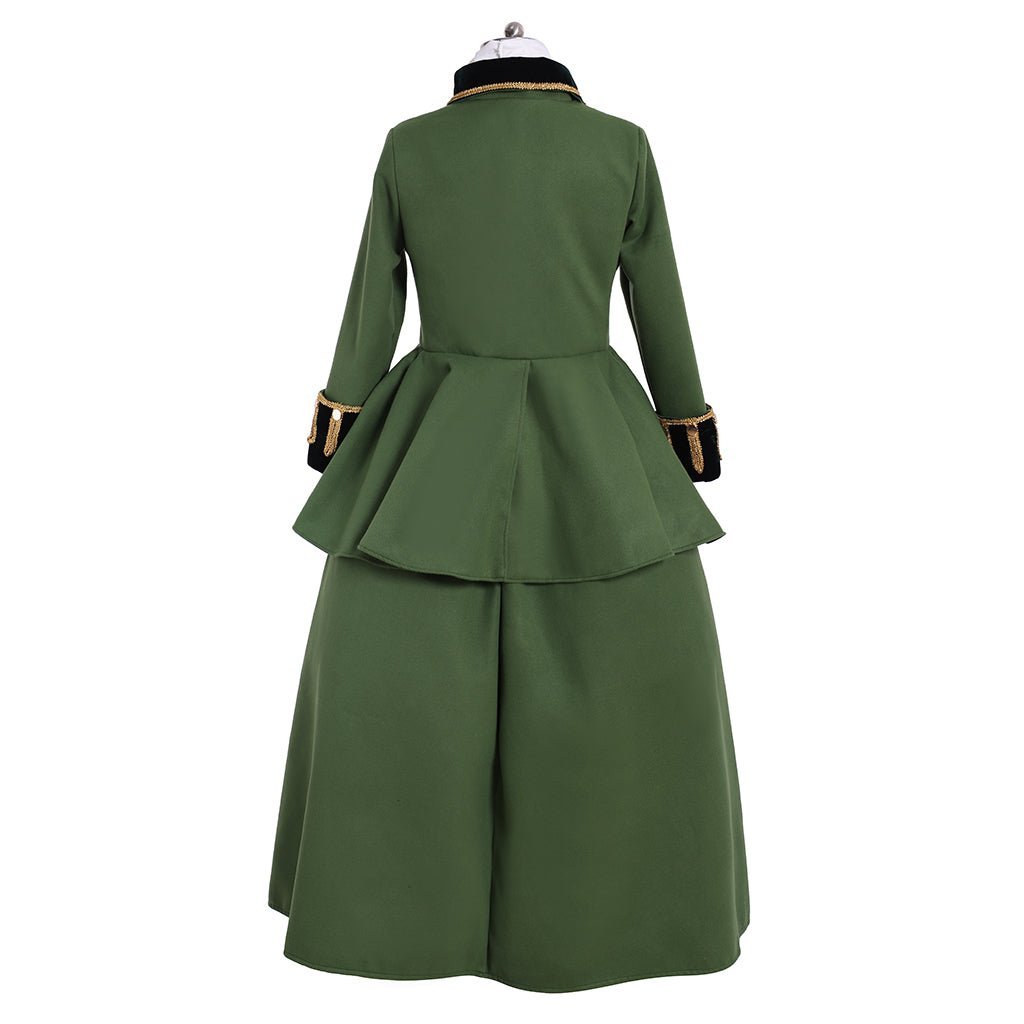 Victorian Green Knight Dress | Elegant Hunter Women Cosplay Costume for Masquerade & Daily Wear-Astricos