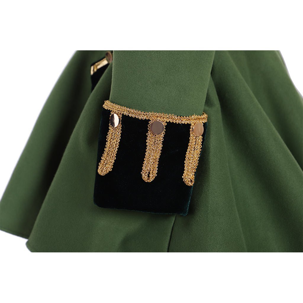 Victorian Green Knight Dress | Elegant Hunter Women Cosplay Costume for Masquerade & Daily Wear-Astricos