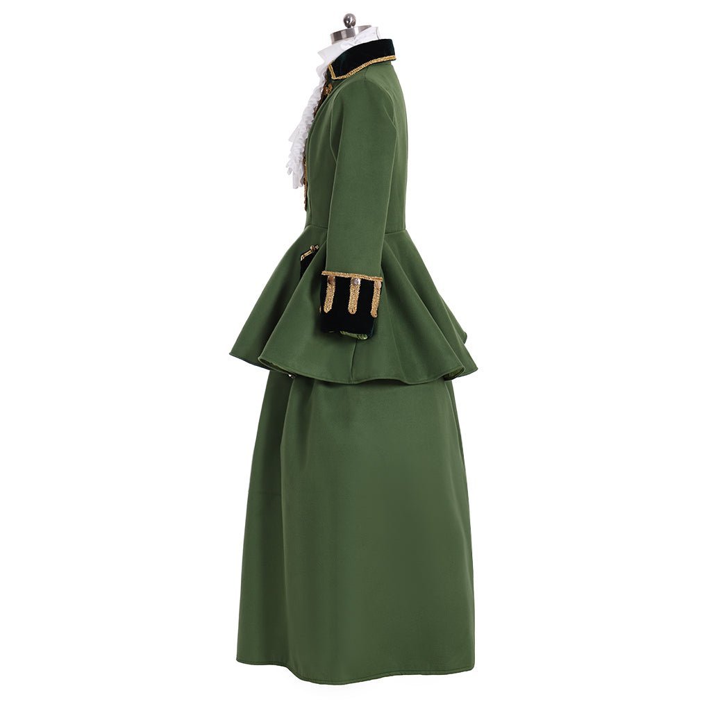 Victorian Green Knight Dress | Elegant Hunter Women Cosplay Costume for Masquerade & Daily Wear-Astricos