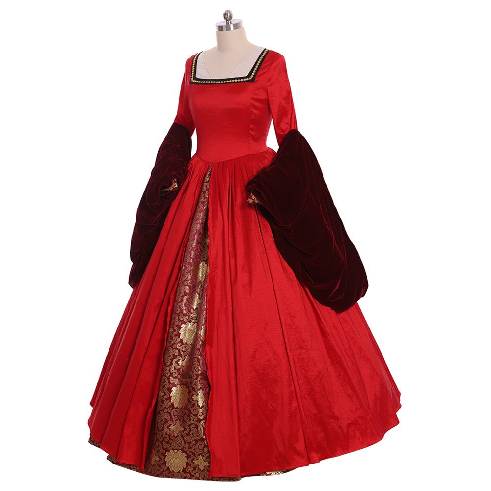 Victorian Queen Elizabeth Tudor Dress | Anne Boleyn Style Cosplay Costume for Renaissance & Historical Events-Astricos