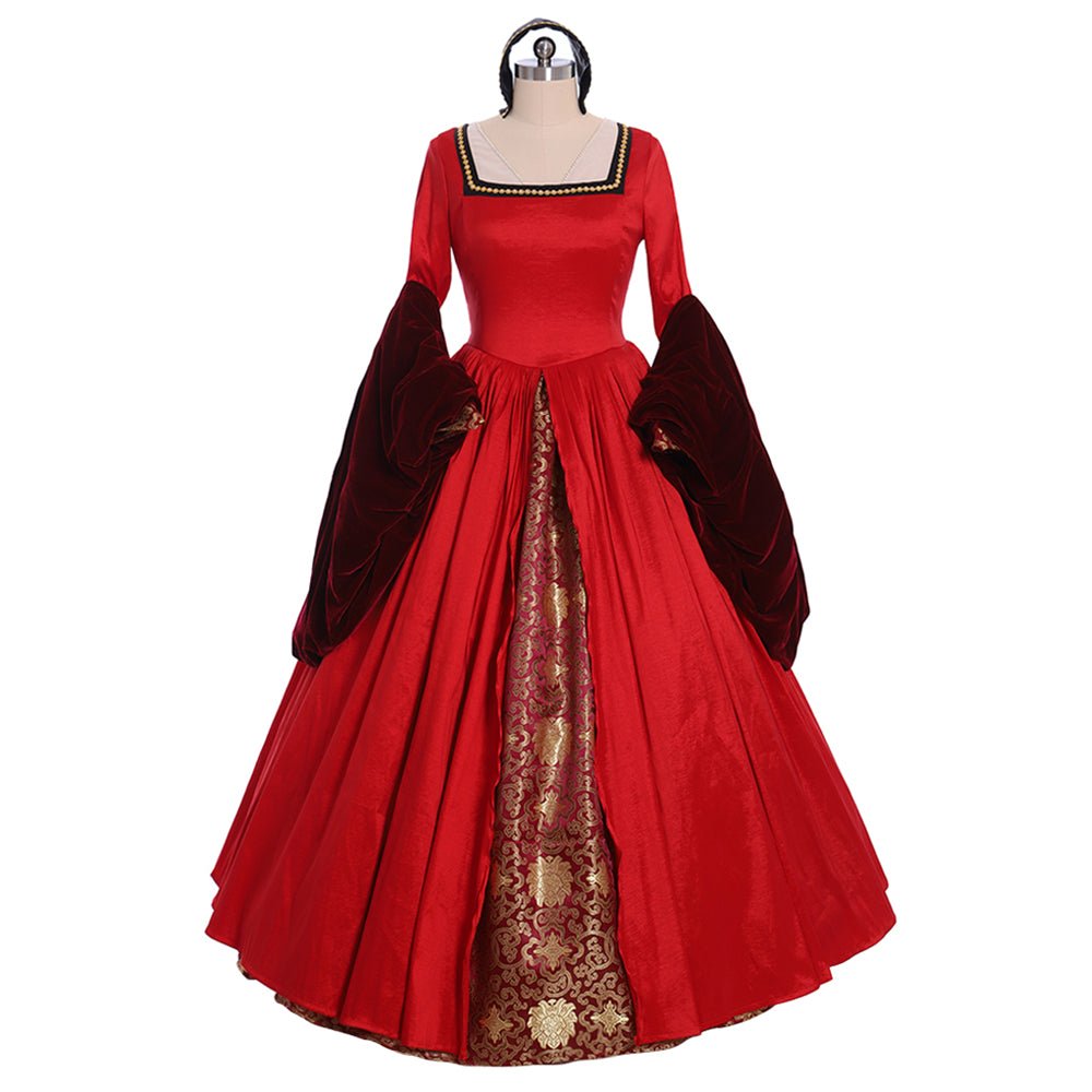 Victorian Queen Elizabeth Tudor Dress | Anne Boleyn Style Cosplay Costume for Renaissance & Historical Events-Astricos