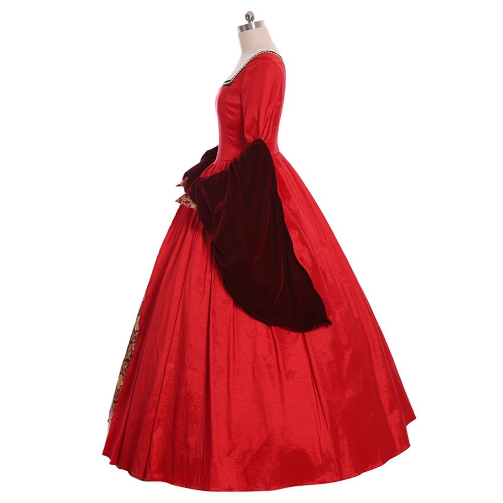Victorian Queen Elizabeth Tudor Dress | Anne Boleyn Style Cosplay Costume for Renaissance & Historical Events-Astricos