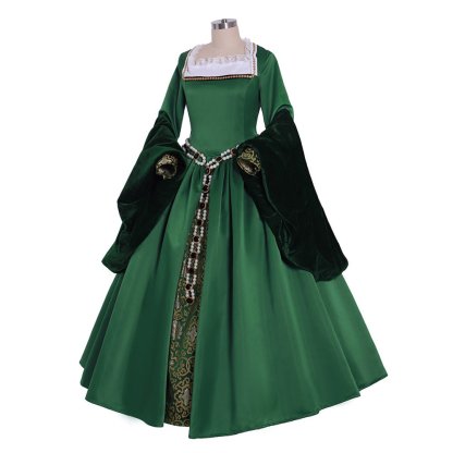 Victorian Queen Elizabeth Tudor Gothic Cosplay Costume | Tudor Renaissance Faire Dress-Astricos