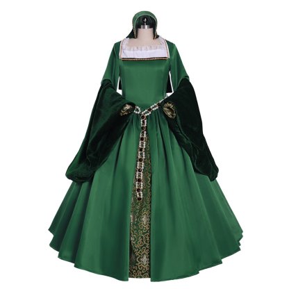 Victorian Queen Elizabeth Tudor Gothic Cosplay Costume | Tudor Renaissance Faire Dress-Astricos