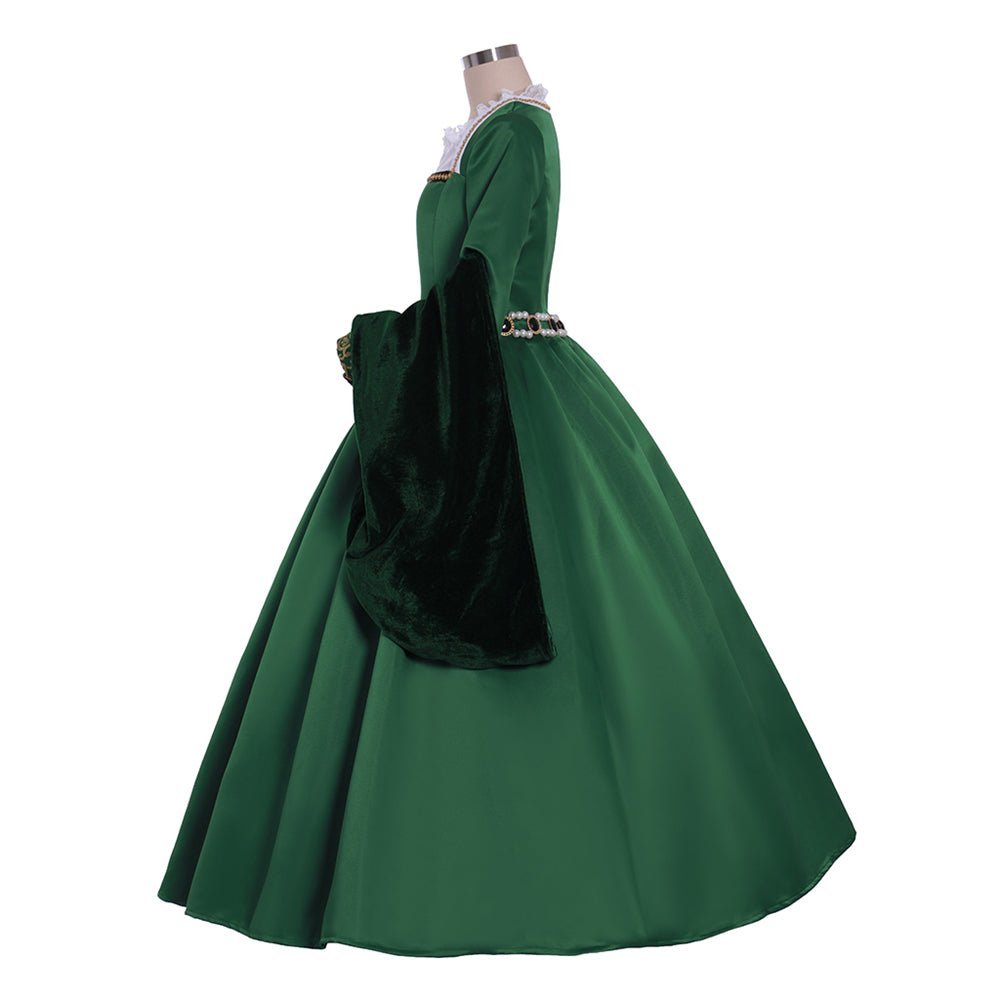 Victorian Queen Elizabeth Tudor Gothic Cosplay Costume | Tudor Renaissance Faire Dress-Astricos