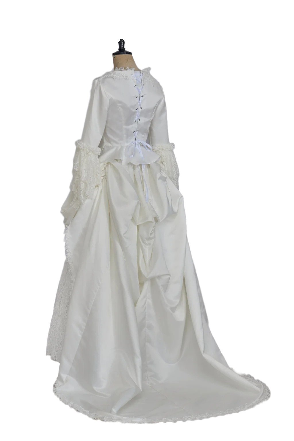 Victorian White Bridal Masquerade Gown - Christine Daae Cosplay Costume from The Phantom of the Opera-Astricos