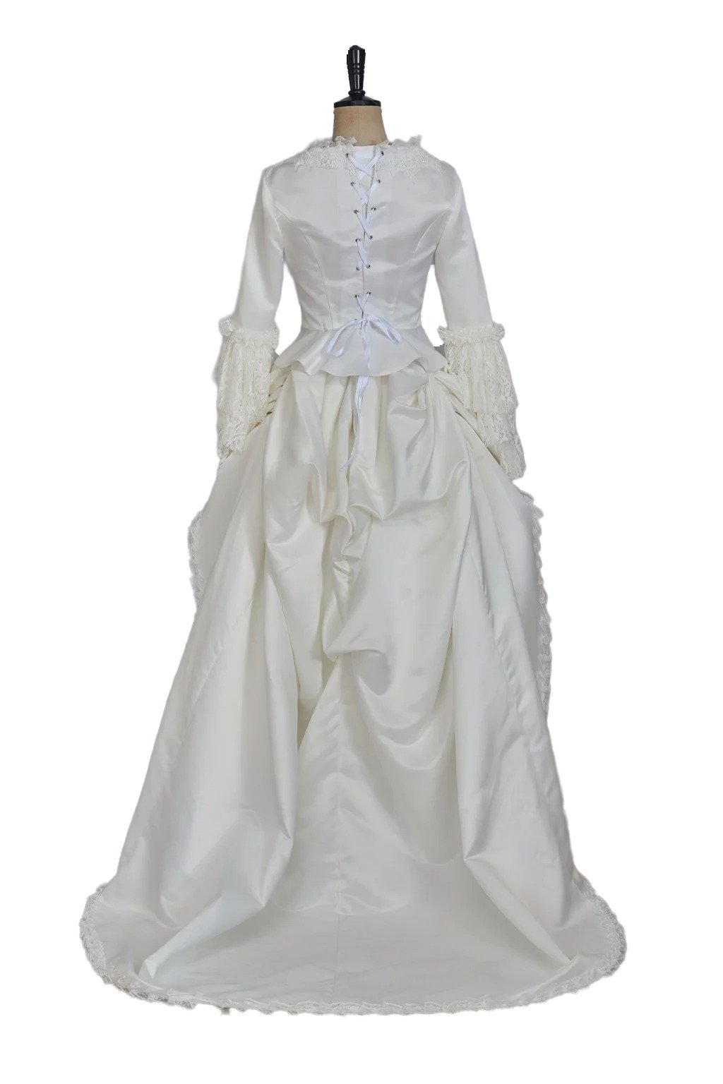 Victorian White Bridal Masquerade Gown - Christine Daae Cosplay Costume from The Phantom of the Opera-Astricos