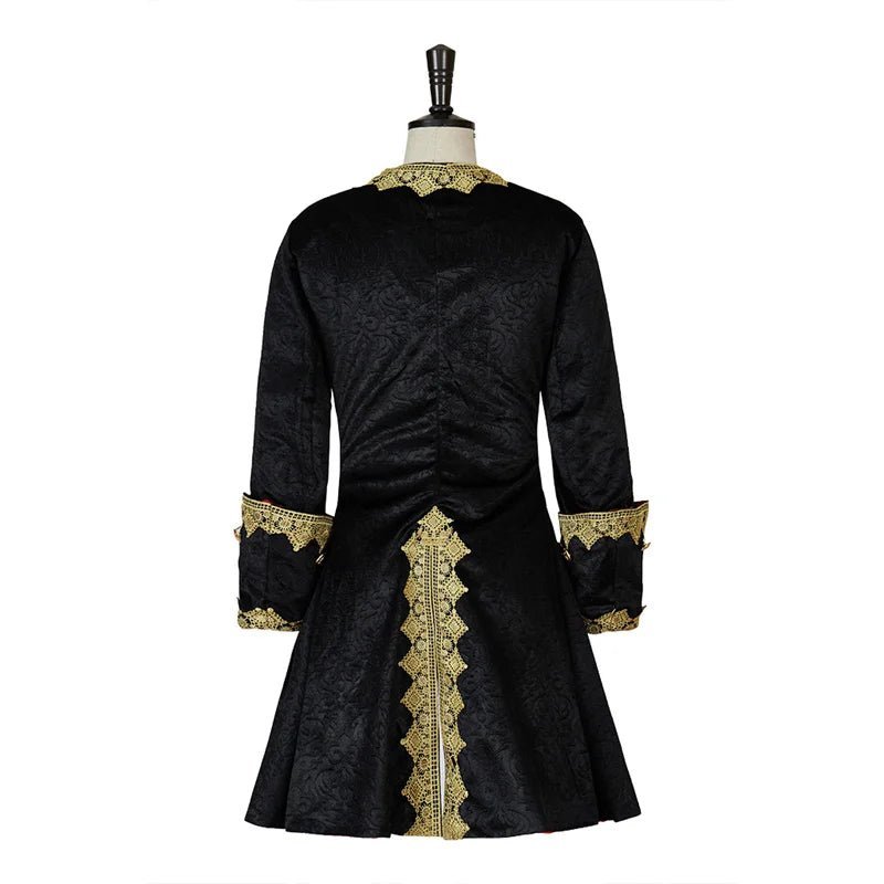 Vintage Noble Men's Gothic Medieval Prince Coat with Top Hat | Steampunk Retro Ball Jacket | Astricos-Astricos