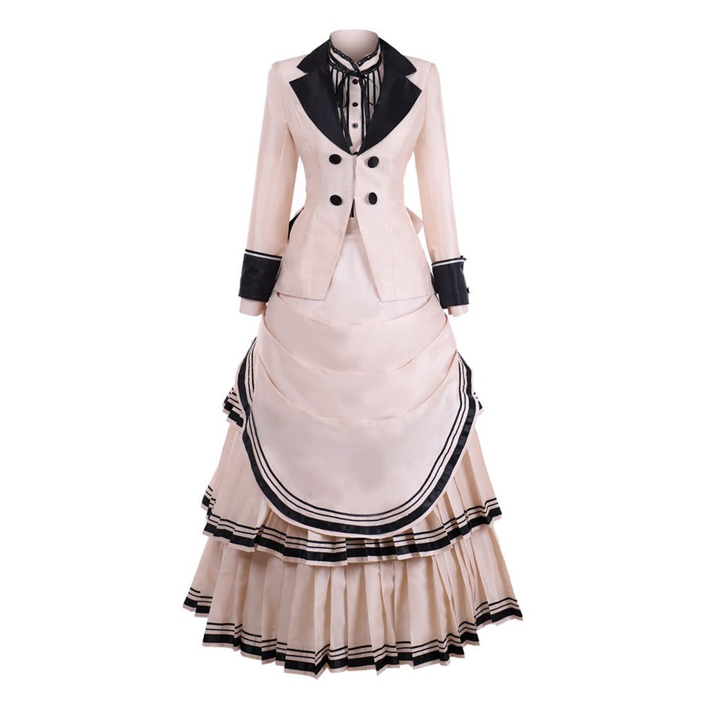 Vintage Victorian Gothic Cosplay Costume | Civil War Southern Belle Ball Gown Dress for Theater & Cosplay-Astricos