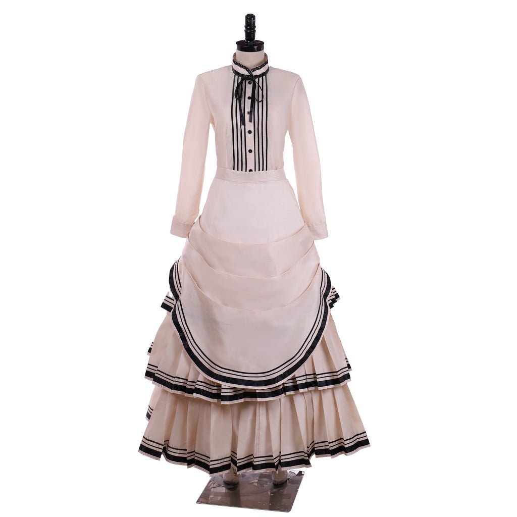 Vintage Victorian Gothic Cosplay Costume | Civil War Southern Belle Ball Gown Dress for Theater & Cosplay-Astricos