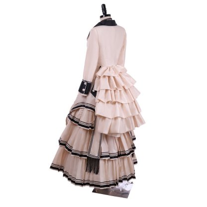 Vintage Victorian Gothic Cosplay Costume | Civil War Southern Belle Ball Gown Dress for Theater & Cosplay-Astricos