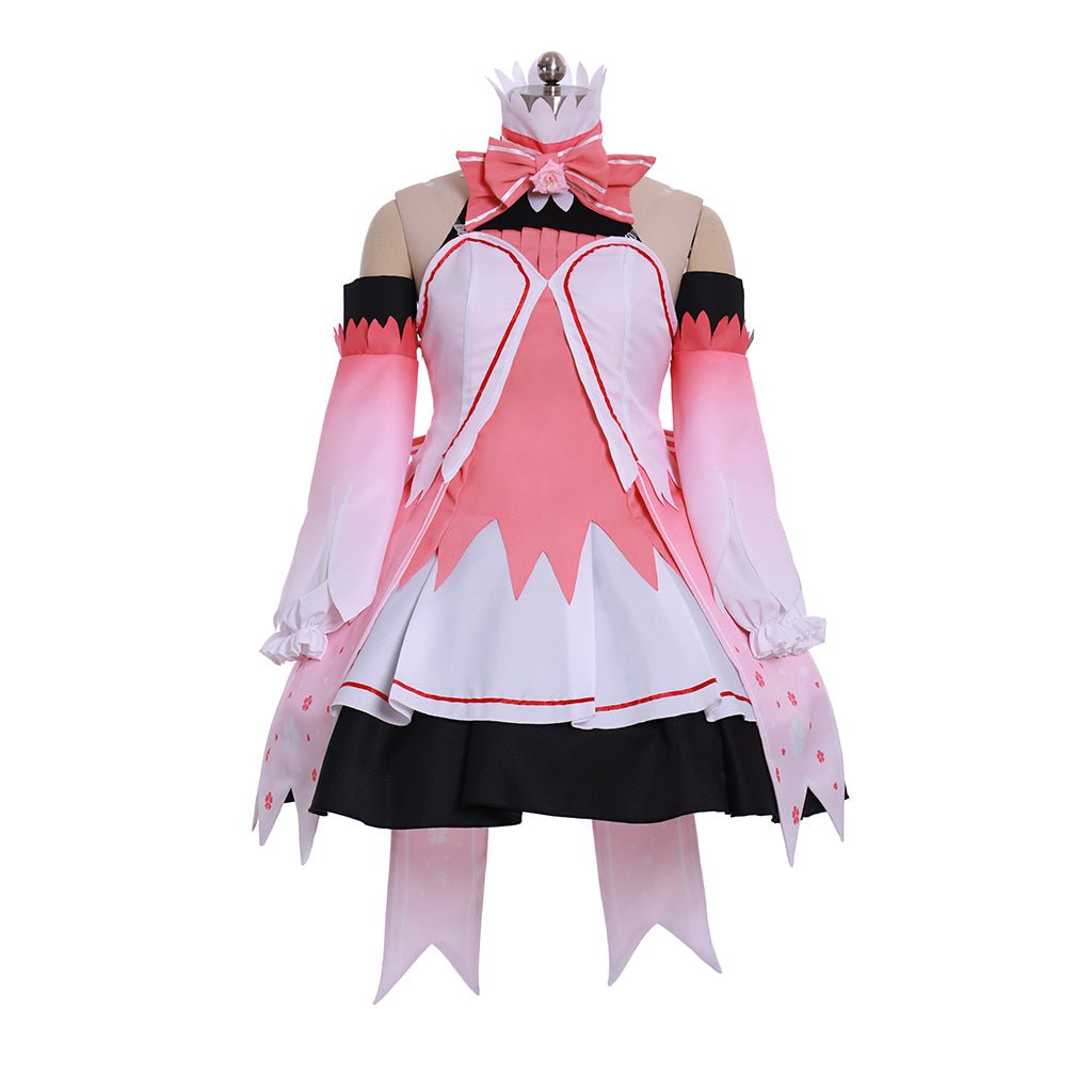 Sakura Miku Pink Dress Cosplay Costume - Vocaloid Hatsune Miku Elegant Outfit-Astricos