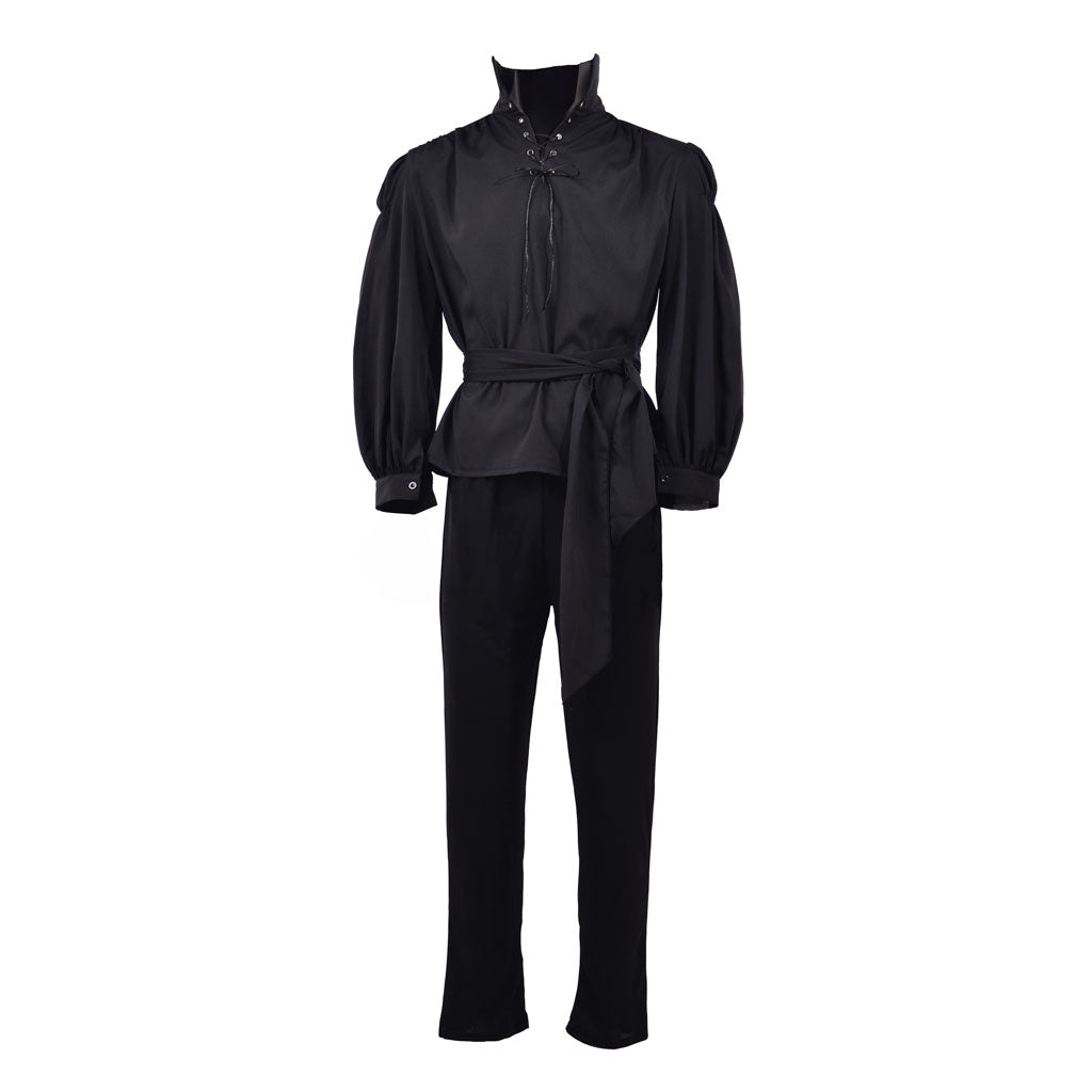 Westley The Princess Bride Cosplay Costume - Black Swordsman Warrior Suit for Halloween & Cosplay Events-Astricos