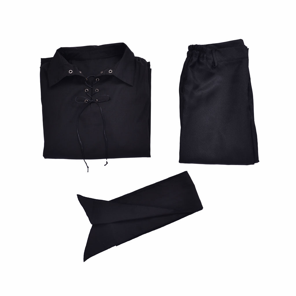 Westley The Princess Bride Cosplay Costume - Black Swordsman Warrior Suit for Halloween & Cosplay Events-Astricos