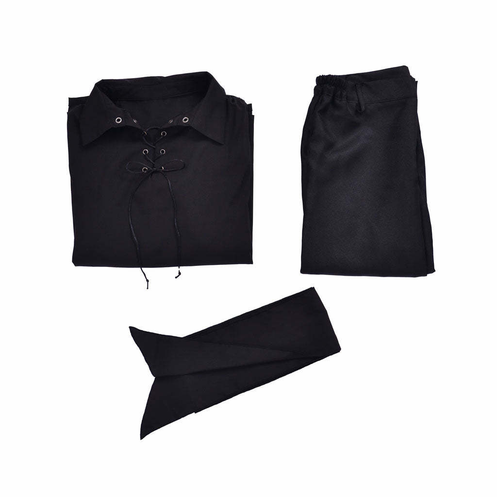 Westley The Princess Bride Cosplay Costume - Black Swordsman Warrior Suit for Halloween & Cosplay Events-Astricos