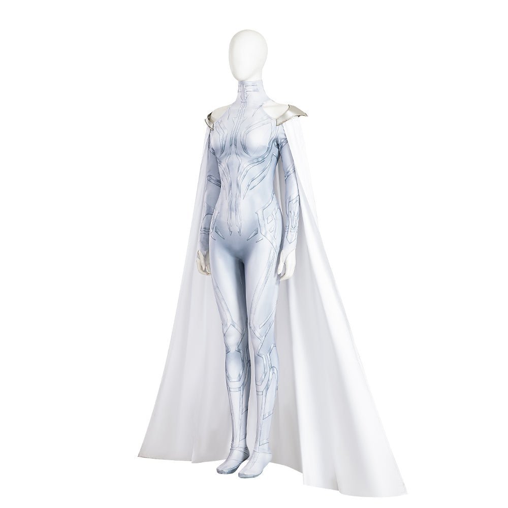 What If Season 2 Halloween Cosplay Hela White Magic Dress Bodysuit Costume Set - Astricos