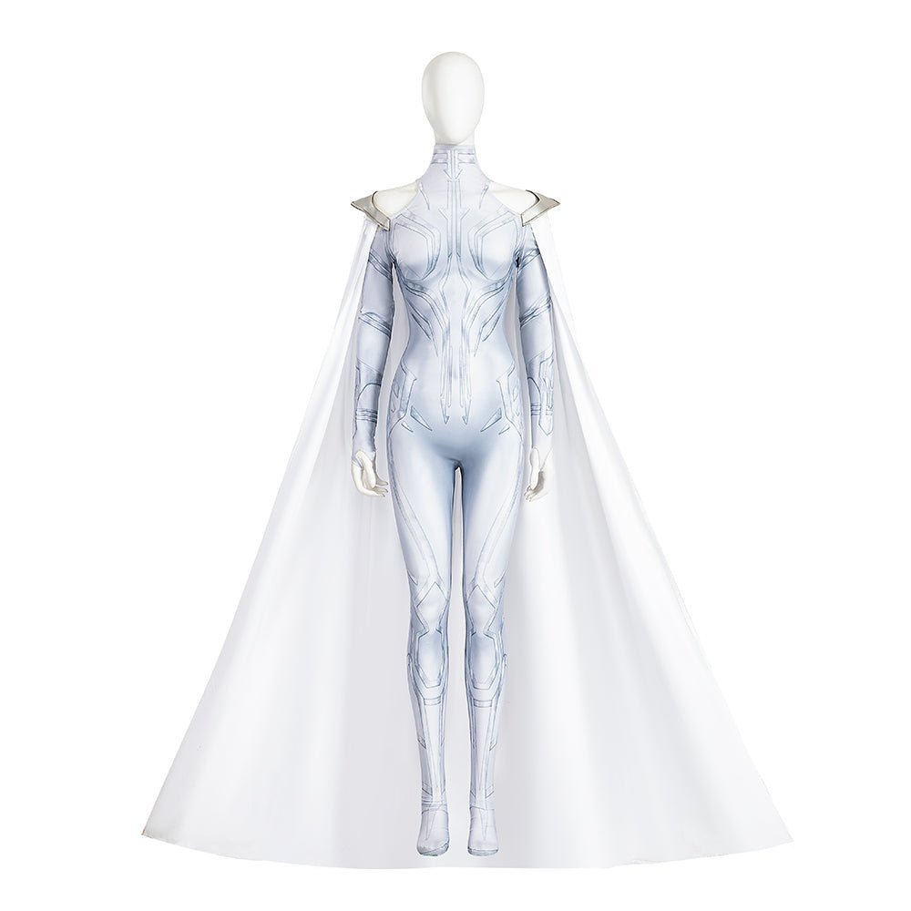 What If Season 2 Halloween Cosplay Hela White Magic Dress Bodysuit Costume Set - Astricos