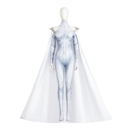 What If Season 2 Halloween Cosplay Hela White Magic Dress Bodysuit Costume Set - Astricos