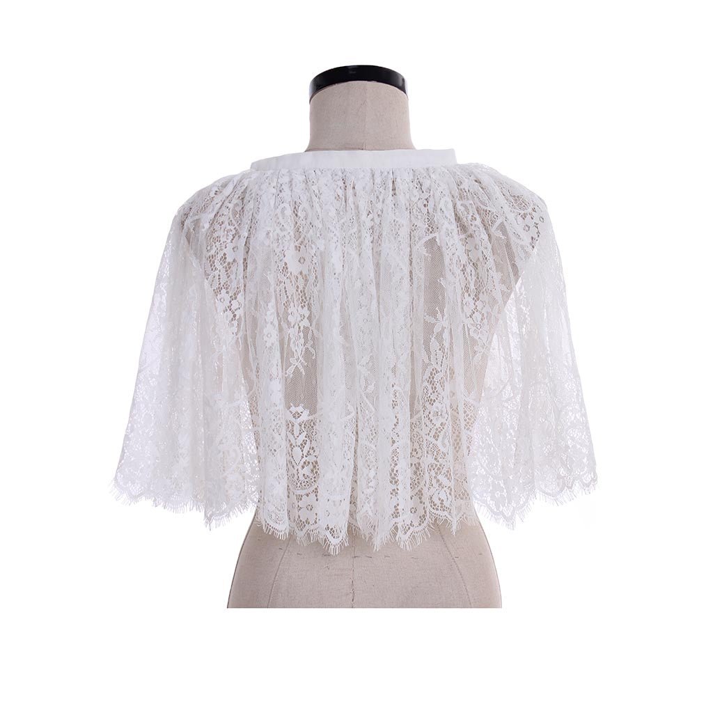 Elegant White Lace Bolero Shrugs for Women - Perfect Wedding Capes & Bridal Wraps-Astricos
