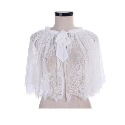 Elegant White Lace Bolero Shrugs for Women - Perfect Wedding Capes & Bridal Wraps-Astricos