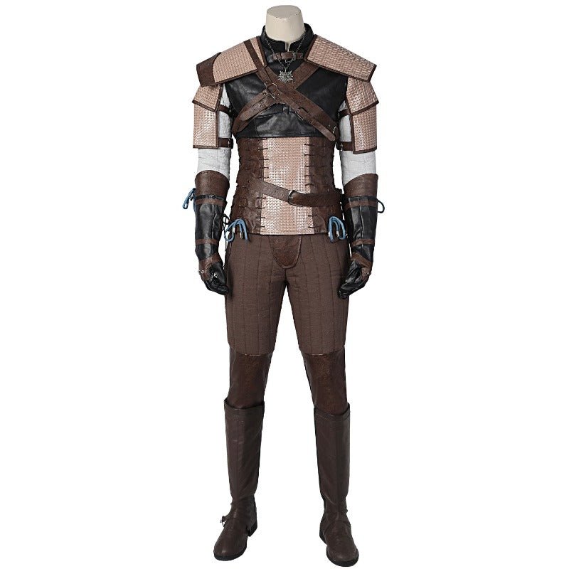Witcher 3 Geralt of Rivia Cosplay Costume Leather Jacket Wild Hunt Hero Suit for Halloween - Astricos