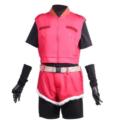 Women's Resident Evil Claire Redfield Cosplay Costume - Coat, Shirt, Shorts with Belt-Astricos
